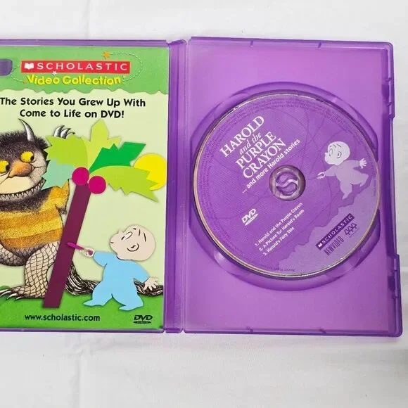 Harold and the Purple Crayon – Scholastic Video Collection (DVD, 2002 Scholastic - Picture 2 of 3